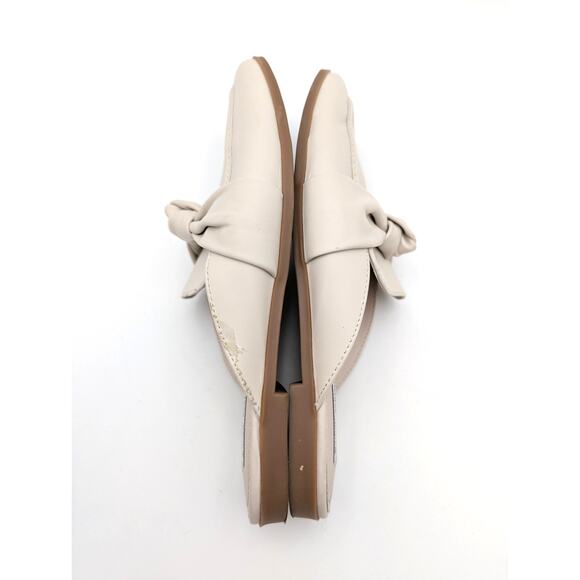 Steve Madden Chart Mule Flats Knotted Strap Women's Cream Size US8M EU38.5 - Picture 12 of 12